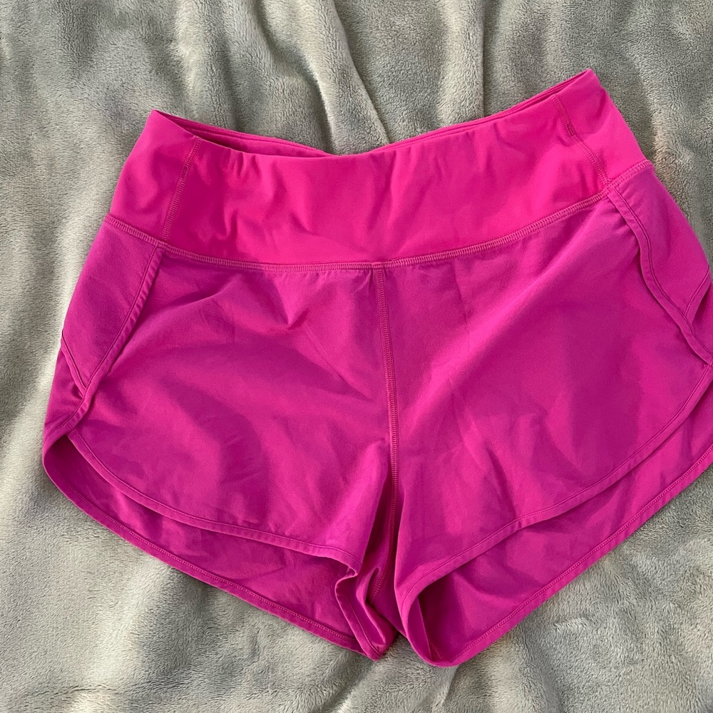 Pink athletic shorts